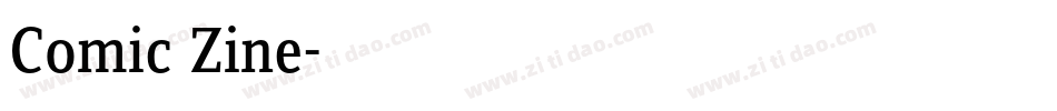 Comic Zine字体转换
